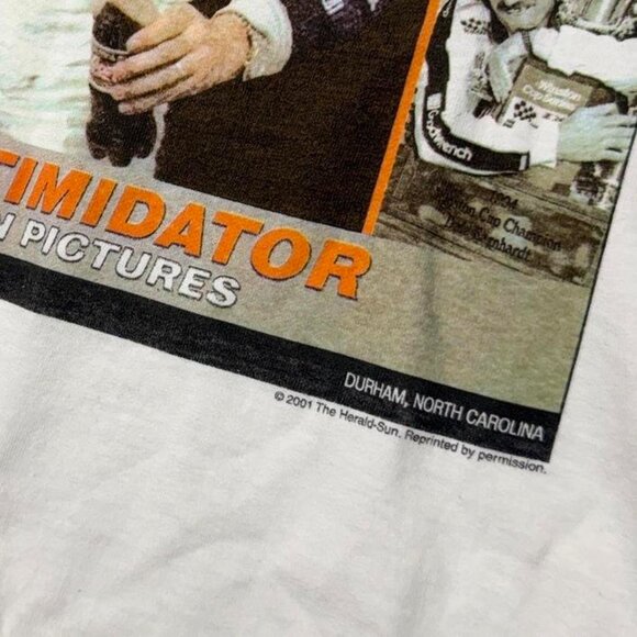 Vintage Deadstock Dale Earnhardt White 2001 Intimidator Nascar Shirt XL - Picture 2 of 4